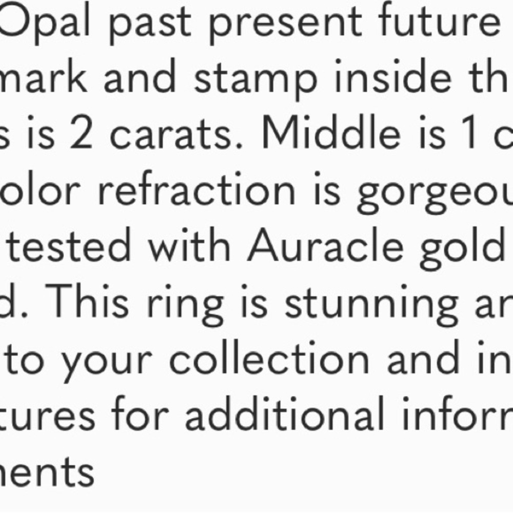Elegant 14K Yellow Gold Triple Opal Ring - Picture 13 of 16